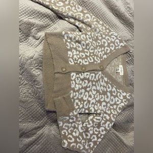 Cheetah print cardigan